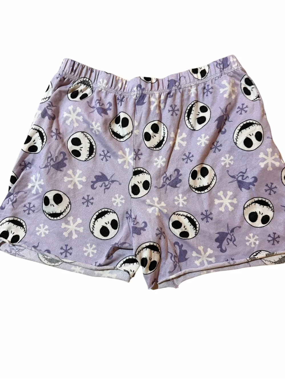 Disney The Nightmare Before Christmas Lavender‎ Jack Skulls Pajama Shorts